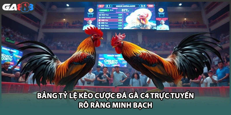 Bảng tỷ lệ kèo cược đá gà c4 trực tuyến rõ ràng minh bạch tại GA888
