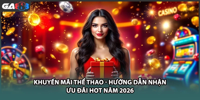 Khuyến mãi thể thao mang tới vô vàn ưu đãi hấp dẫn cho tín đồ cá độ. Đăng ký GA888 ngay hôm nay để nhận thưởng nạp và tỷ lệ hoàn trả cực khủng.